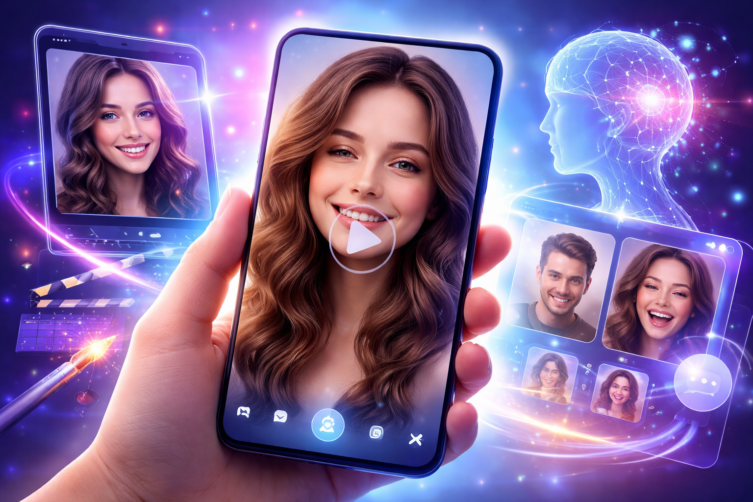 ак оживить фото с помощью нейросети